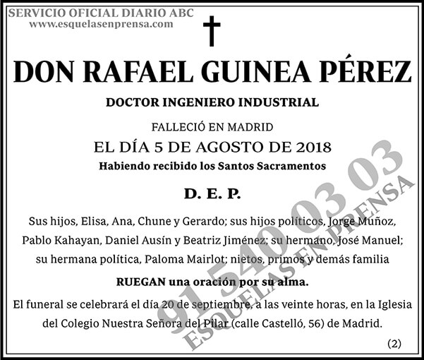 Rafael Guinea Pérez